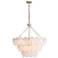 Cascada 27 1/4" Wide Aegean Silver 3-Tiered Pendant Light