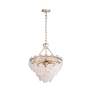 5_Cascada 3 Tier - 8 Light Pendant in Silver with Cirrus Cloud Glass Shade more views