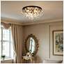 7_Cascade 13" Wide 3-Light Black Flush Mount more views