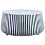 1_Cascade 36" Open Slatted Coffee Table, White