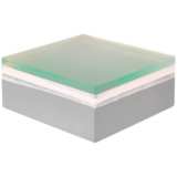 Cascade 4&quot; Wide Square White RGBW LED Brick Paver Light