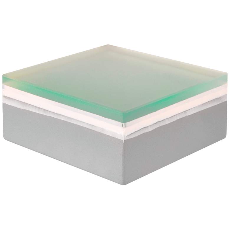 Image 1 Cascade 4" Wide Square White RGBW LED Brick Paver Light