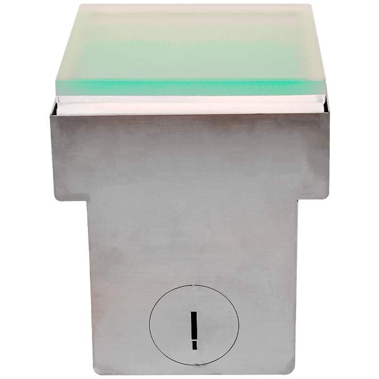 Image 2 Cascade 4" Wide Square White RGBW LED Brick Paver Light more views