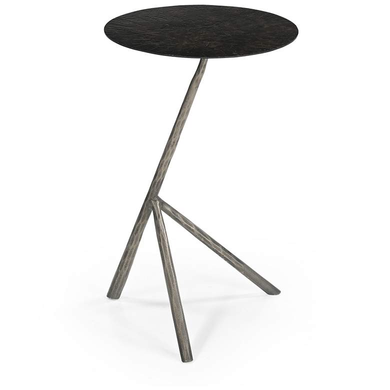 Image 2 Cascade Brass And Antique Bronze Contemporary Nesting Tables more views