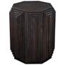 1_Cascade Falls 22"x26" Geo Design Octagonal Side Table - Java