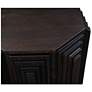 3_Cascade Falls 22"x26" Geo Design Octagonal Side Table - Java more views
