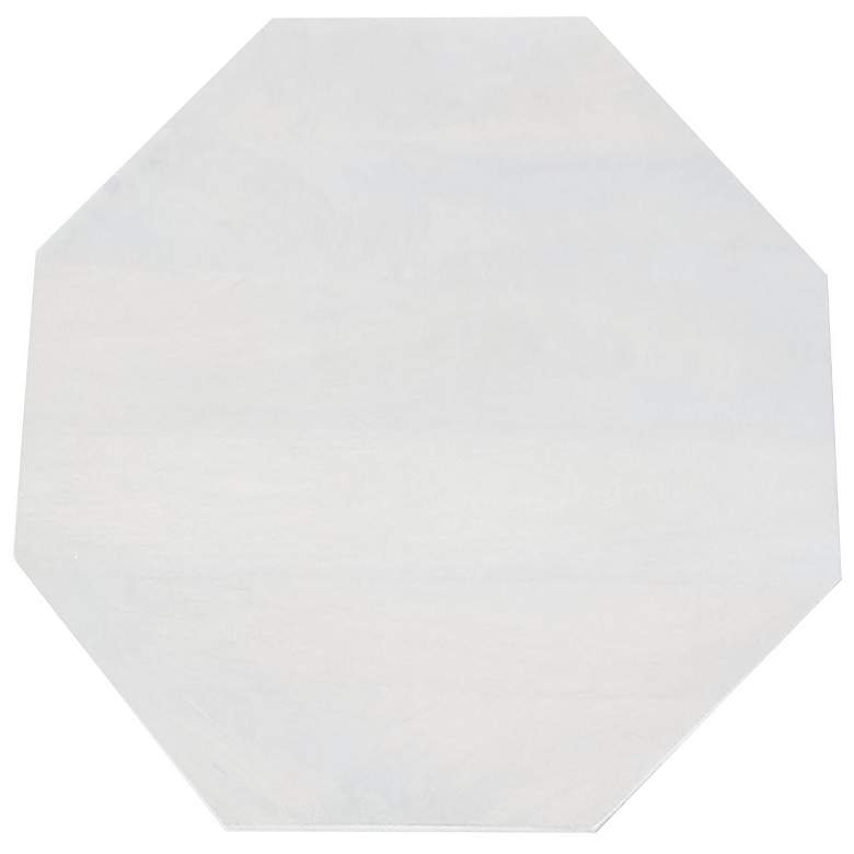 Image 4 Cascade Falls 22"x26" Geo Design Octagonal Side Table - Whitewash more views
