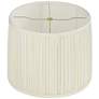 Cascade White Pleated Drum Lamp Shade 13x14x11 (Washer)