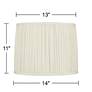 Cascade White Pleated Drum Lamp Shade 13x14x11 (Washer)