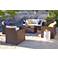 Cascaden Brown Wicker 5-Piece Outdoor Patio Set with Storage