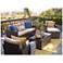 Cascaden Dark Brown Wicker 5-Piece Outdoor Patio Set with Storage