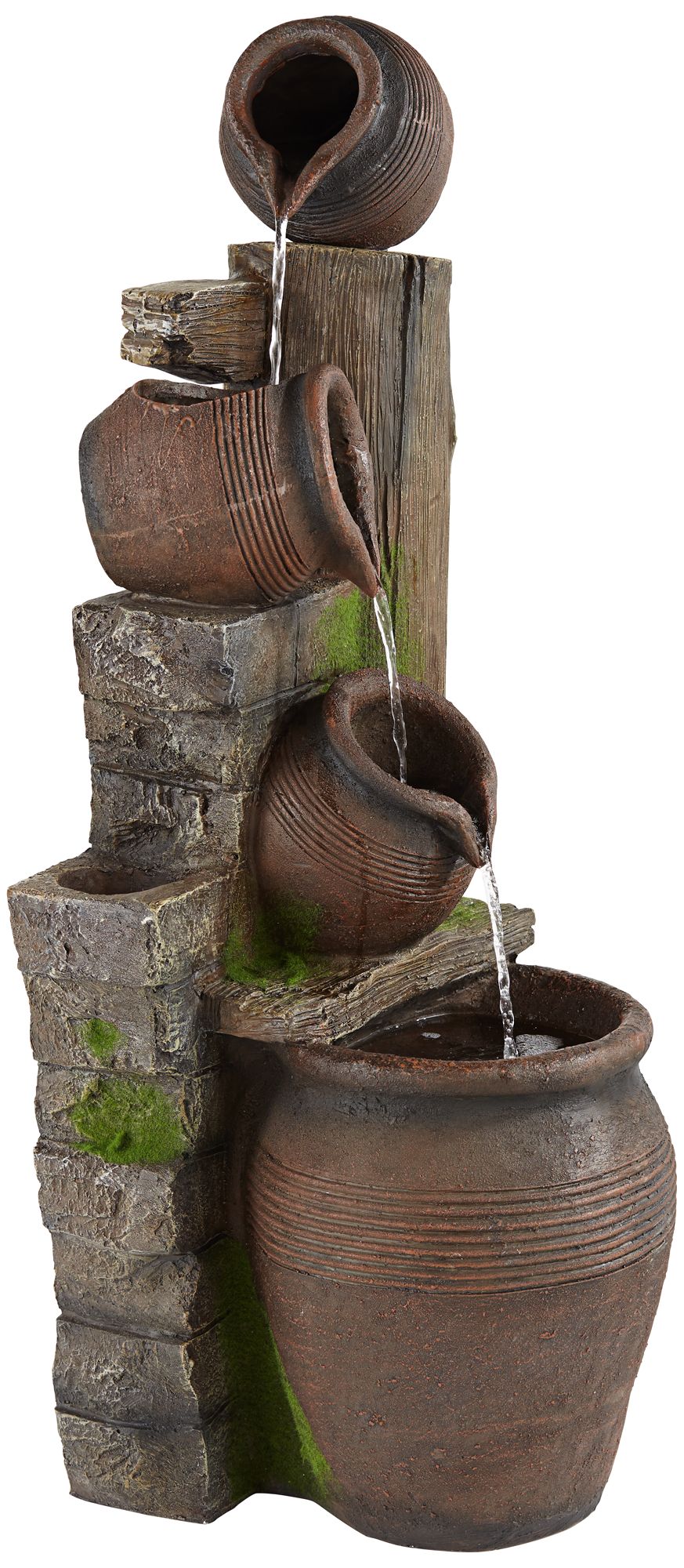 Watch A Video About The Four Pot Terracotta Outdoor Fountain