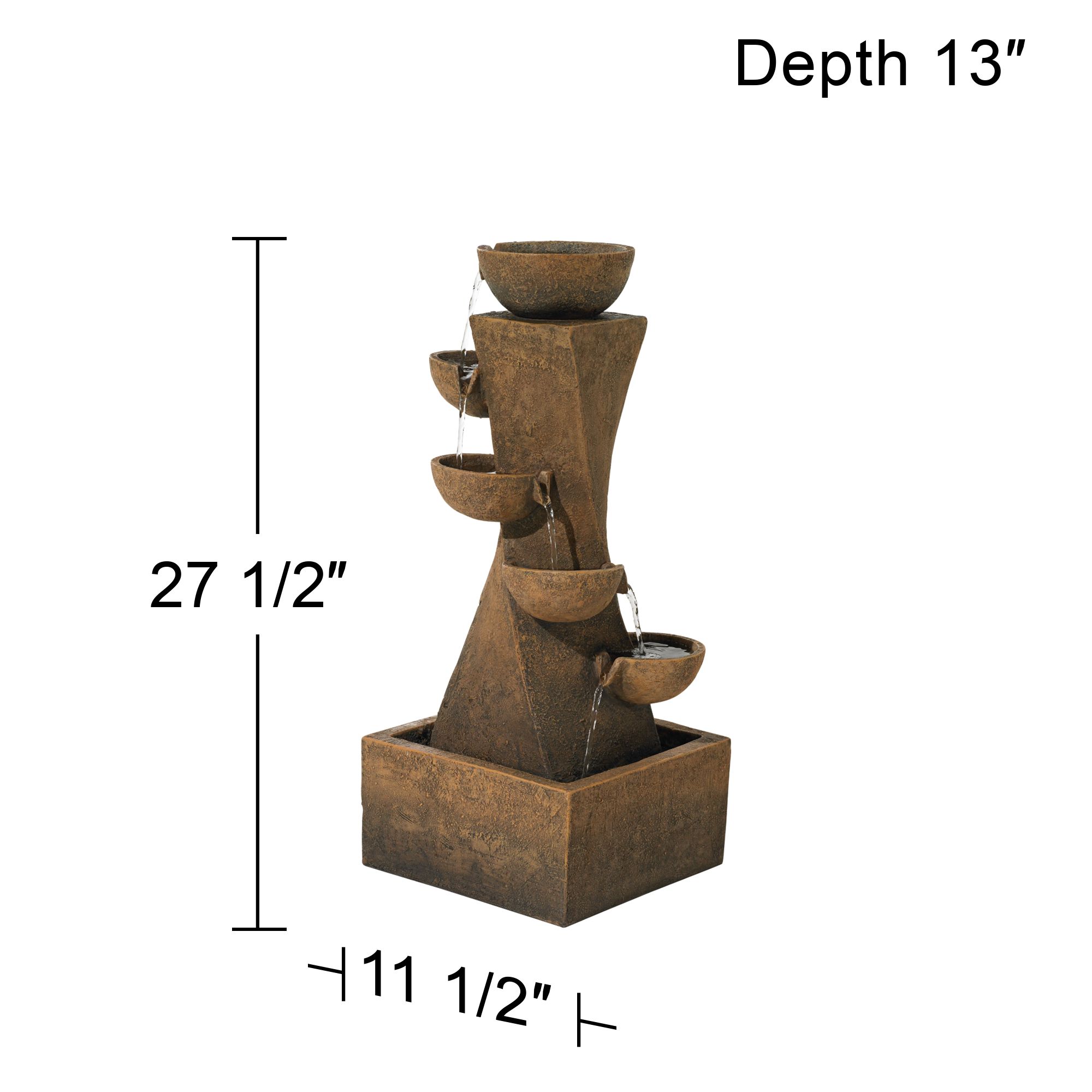 Cascading Bowls Water Fountain