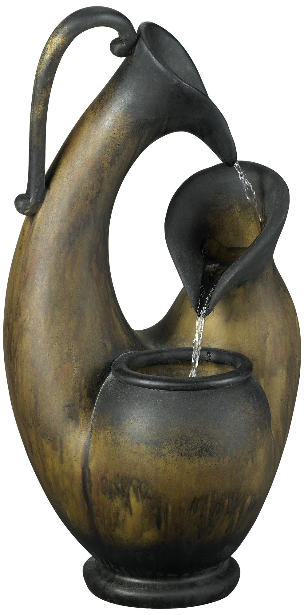 Image 6 Cascading Jug 24" High Outdoor Patio Tabletop Fountain more views