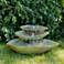 Cascading Leaf 15" High Relic Sargasso LED Outdoor Fountain