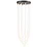 2_Cascata 15.4" Wide 5.Light Black And Brushed Brass Chandelier