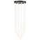 Cascata 15.4" Wide 5.Light Black And Brushed Brass Chandelier