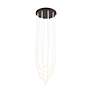3_Cascata 15.4" Wide 5.Light Black And Brushed Brass Chandelier more views