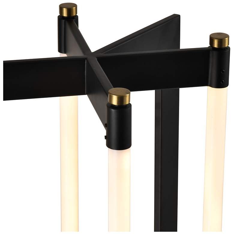 Image 6 Cascata 64.96" High Black, Brushed Brass Floor Lamp w/ N/A Shade more views
