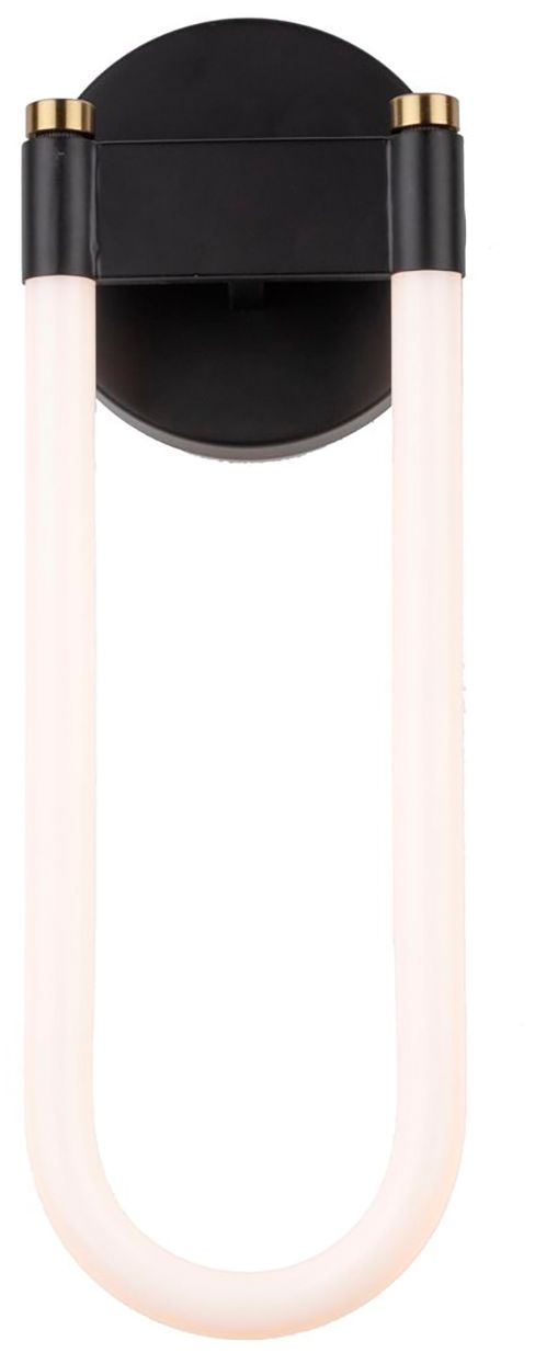 Image 2 Cascata 8" Wide 2.Light Black And Brushed Brass Pendant more views