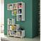 Cascavel 36 1/4" White Modern Cubby Bookcases - Set of 2