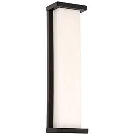 Image1 of Case 20"H x 5.5"W 1-Light Outdoor Wall Light in Black