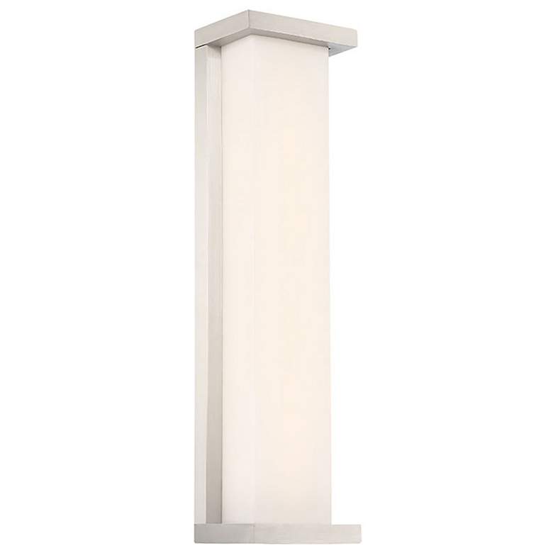 Image 1 Case 20"H x 5.5"W 1-Light Outdoor Wall Light in Stainless Steel