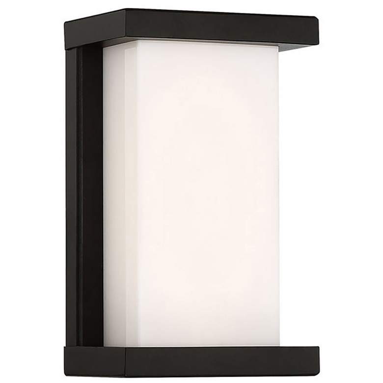 Image 1 Case 9 inchH x 5.5 inchW 1-Light Outdoor Wall Light in Black