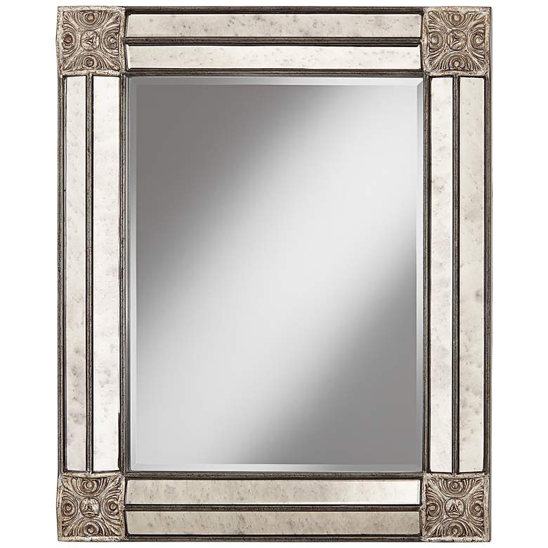 Image 1 Casella 36 1/2 inch High Pewter Gray Decorative Wall Mirror
