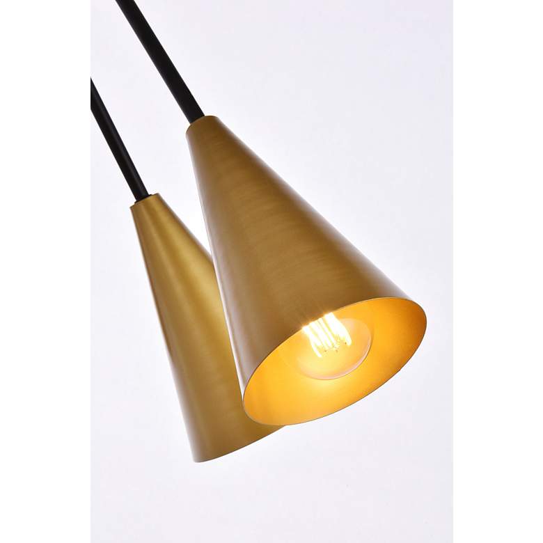 Image 5 Casen 32" Pendant In Black And Brass more views