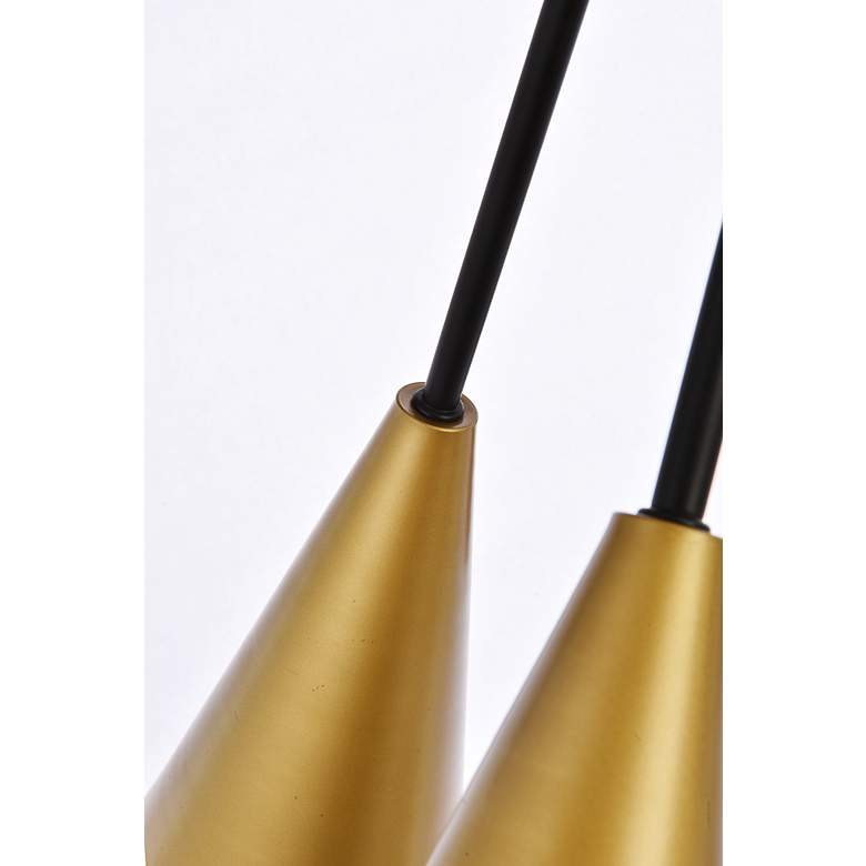 Image 7 Casen 32" Pendant In Black And Brass more views
