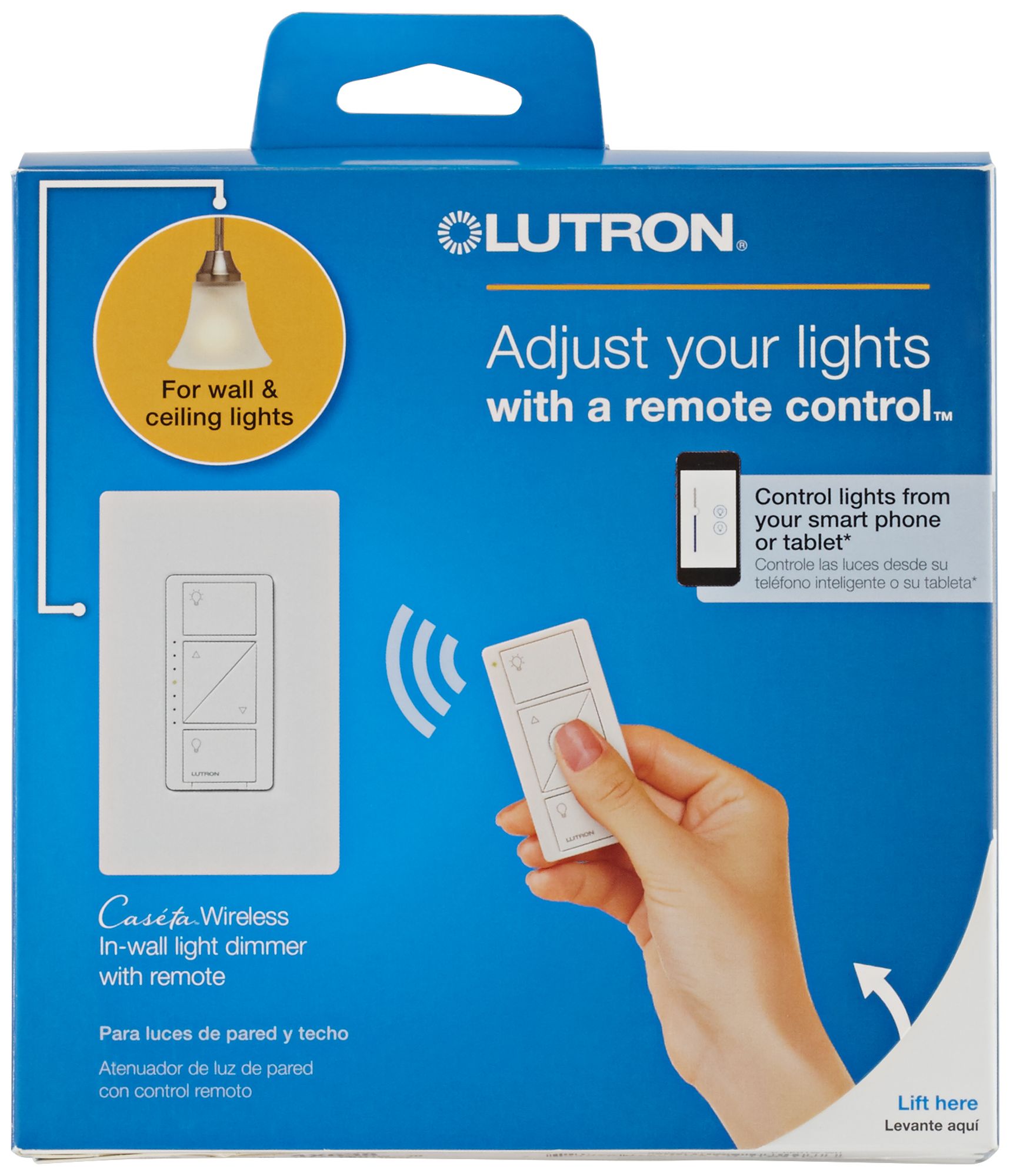 Lutron caseta wireless smart lighting dimmer switch and deals remote kit for wall and ceiling lights white