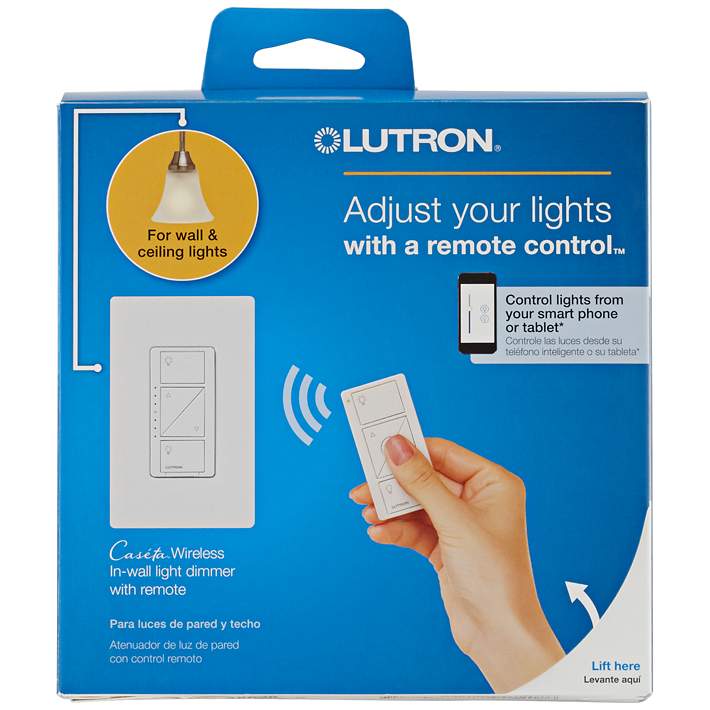 Caseta White Wireless Remote In-Wall Light Dimmer - #4X638 | Lamps Plus