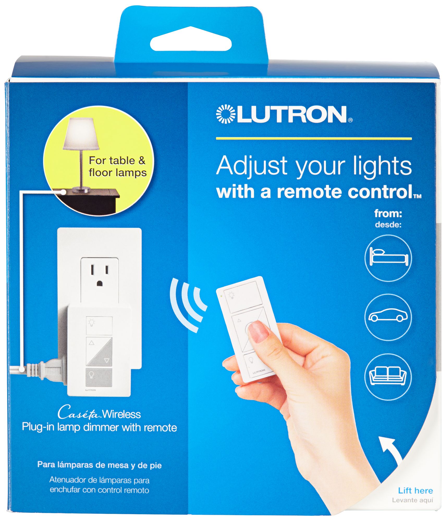 wireless lamp dimmer with remote