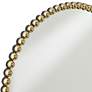 Caseves Shiny Gold 31 1/2" Round Framed Wall Mirror