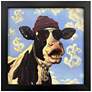1_Cash Cow 11"W x 11"H Non-Glass Framed Art