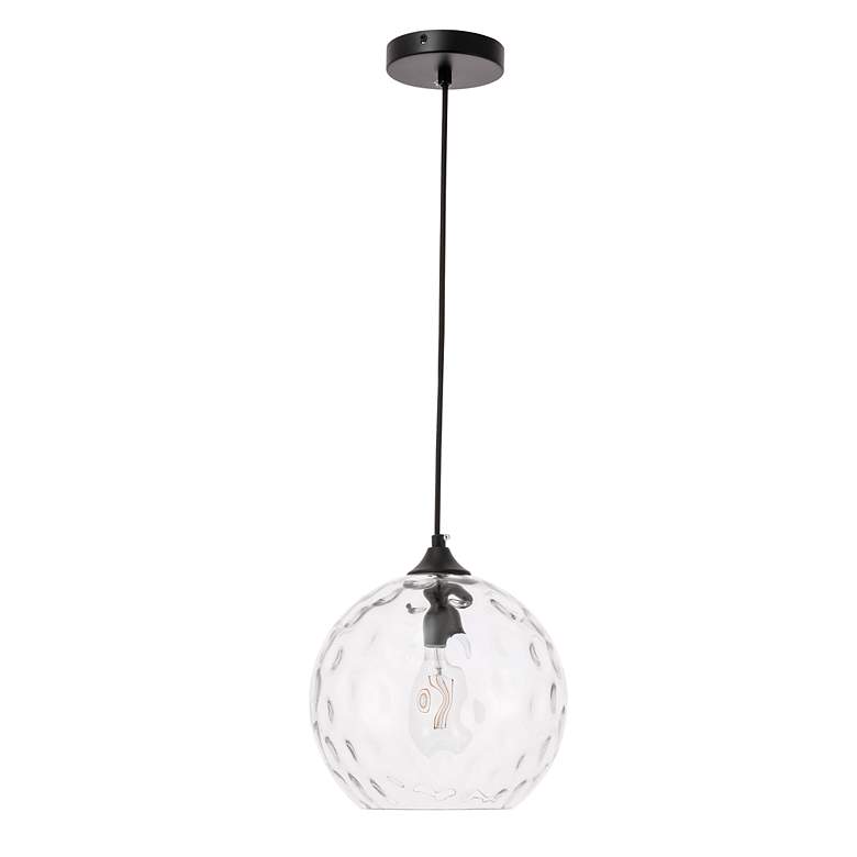 Image 4 Cashel 1 Lt Black And Clear Glass Pendant more views