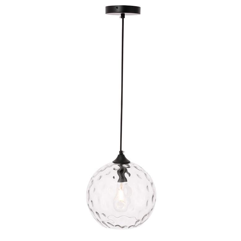 Image 5 Cashel 1 Lt Black And Clear Glass Pendant more views