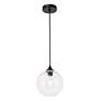 4_Cashel 1 Lt Black And Clear Glass Pendant more views