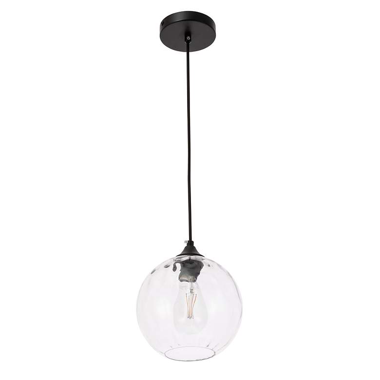 Image 7 Cashel 1 Lt Black And Clear Glass Pendant more views