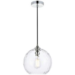 Cashel 10" Lt Chrome Pendant