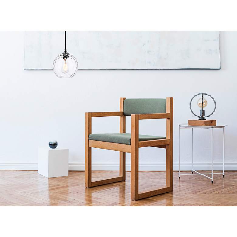 Image 2 Cashel 8" Wide Chrome Mini Pendant with Clear Glass more views