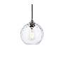 3_Cashel 8" Wide Chrome Mini Pendant with Clear Glass more views