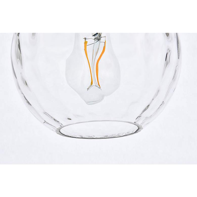 Image 4 Cashel 8" Wide Chrome Mini Pendant with Clear Glass more views