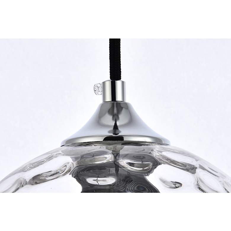 Image 5 Cashel 8" Wide Chrome Mini Pendant with Clear Glass more views