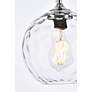 6_Cashel 8" Wide Chrome Mini Pendant with Clear Glass more views