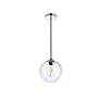 7_Cashel 8" Wide Chrome Mini Pendant with Clear Glass more views