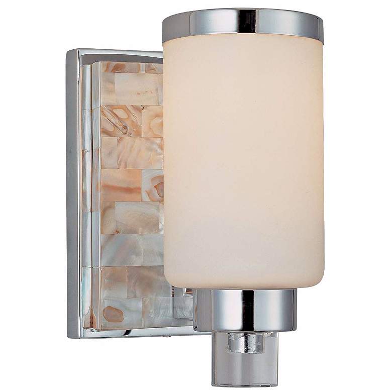 Image 1 Cashelmara Collection 8 1/4 inch High Chrome Wall Sconce
