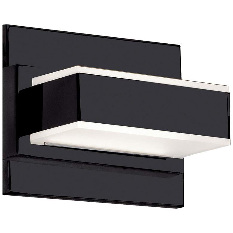 Image 1 Cashman 4 1/2" High Matte Black LED Wall Sconce