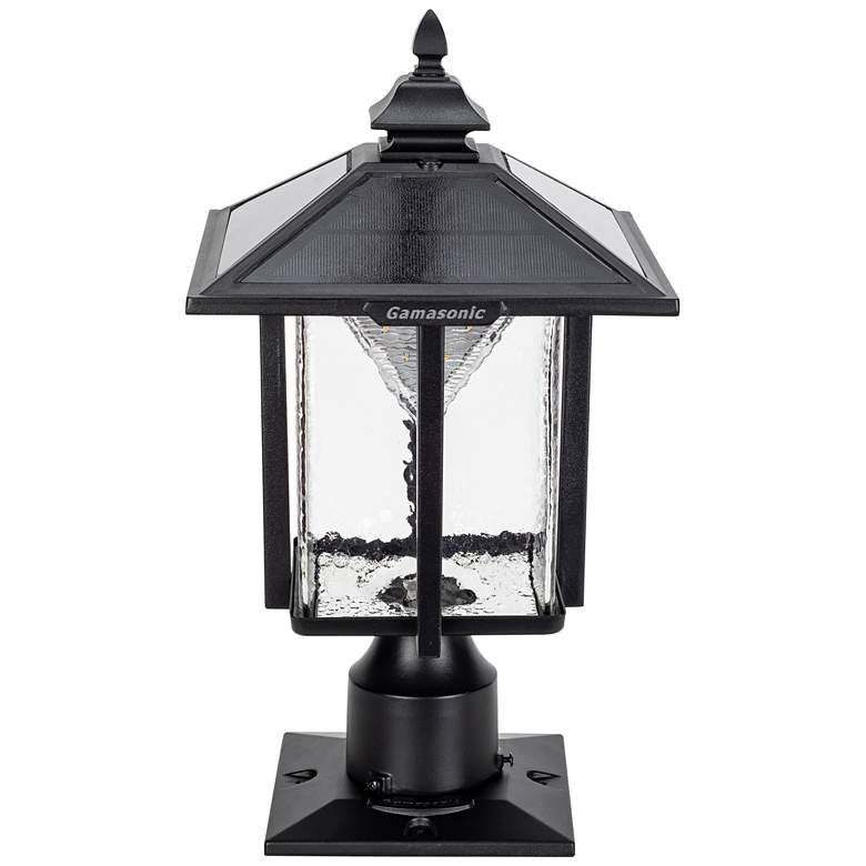 Image 2 Casita 15 1/4 inch High Black LED Outdoor Solar Post/Pier Light
